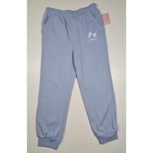 O'Neill Women's Medium NWT Powder Blue Sweatpants Pockets Elastic Waist Logo New